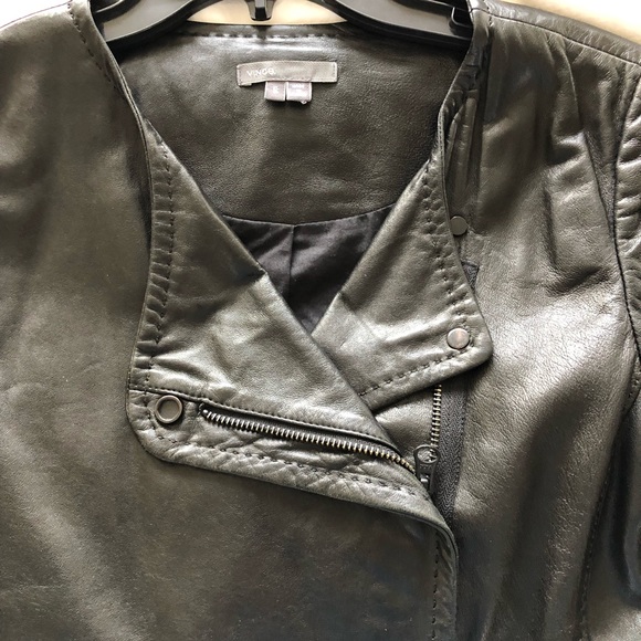 Vince Leather Jacket - Picture 2 of 6